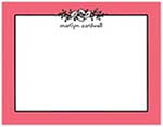 Small Stationery/Thank You Notes - Floral Garland Coral | Sweet Pea Designs