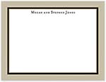 Small Stationery/Thank You Notes - Taupe Edge & Black Border | Sweet Pea Designs