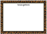 Large Stationery/Thank You Notes - Zebra Edge Black & Sienna | Sweet Pea Designs