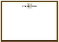 Large Stationery/Thank You Notes - Classic Edge Chocolate | Sweet Pea Designs