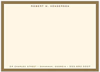 Large Stationery/Thank You Notes - Classic Edge Gold | Sweet Pea Designs