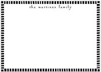 Large Stationery/Thank You Notes - Striped Edge Black | Sweet Pea Designs