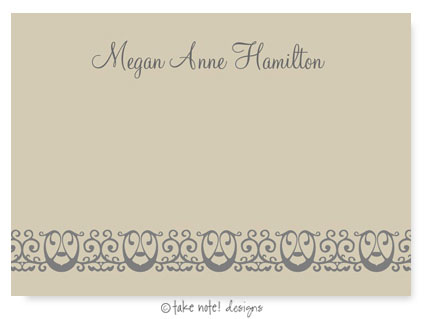 Take Note Designs - Stationery/Thank You Notes (Megan Anne Scroll)