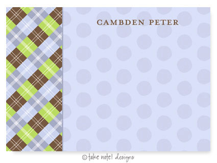 Take Note Designs - Stationery/Thank You Notes (Cambden Peter)