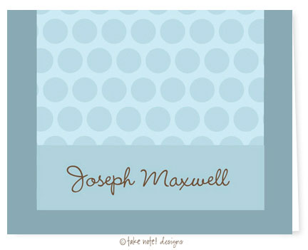 Take Note Designs - Stationery/Thank You Notes (Jospeh Maxwell)