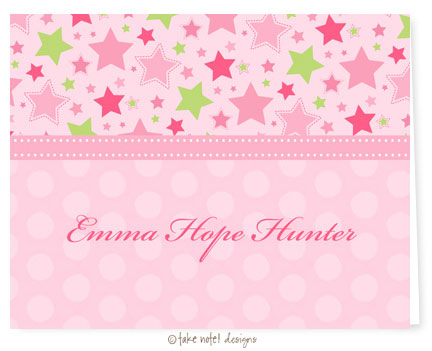 Take Note Designs - Stationery/Thank You Notes (Emma Hope Stars)