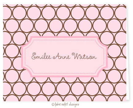 Take Note Designs - Stationery/Thank You Notes (Emilee Anne Eames Dots)