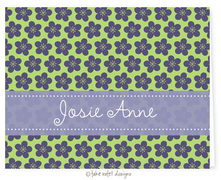 Take Note Designs - Stationery/Thank You Notes (Josie Anne Purple Flowers)