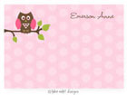 Take Note Designs - Stationery/Thank You Notes (Owl Pink)