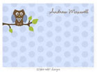 Take Note Designs - Stationery/Thank You Notes (Owl Blue)