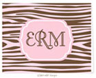 Take Note Designs - Stationery/Thank You Notes (Pink and Brown Zebra)