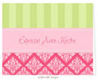 Take Note Designs - Stationery/Thank You Notes (Emerson Anne Pink Damask)