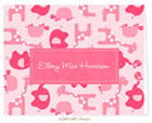 Take Note Designs - Stationery/Thank You Notes (Pink Modern Animals)