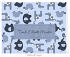 Take Note Designs - Stationery/Thank You Notes (Blue Modern Animals)
