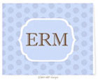 Take Note Designs - Stationery/Thank You Notes (Simple Blue Polka)