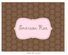 Take Note Designs - Stationery/Thank You Notes (Emerson Rae Chocolate Dots)