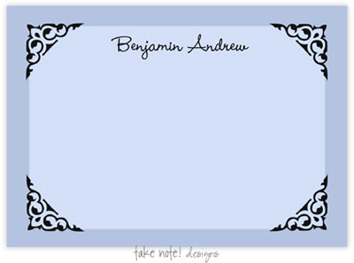 Take Note Designs - Stationery/Thank You Notes (Blue Frame)