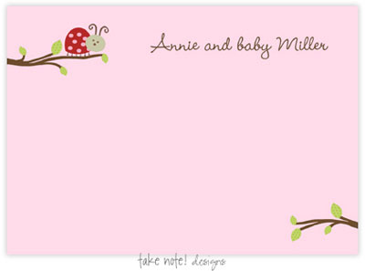 Take Note Designs - Stationery/Thank You Notes (Ladybug Branch)