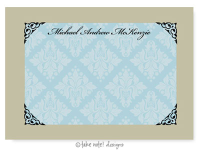 Take Note Designs - Stationery/Thank You Notes (Wallpaper Scroll Frame)