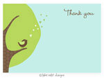 Take Note Designs - Stationery/Thank You Notes (Green Cheeping Hearts)