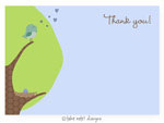 Take Note Designs - Stationery/Thank You Notes (Feather Her Nest Blue)