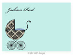 Take Note Designs - Stationery/Thank You Notes (Fancy Carriage Blue)