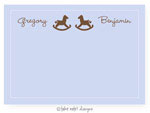 Take Note Designs - Stationery/Thank You Notes (Twin Rocking Horse)
