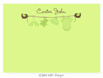 Take Note Designs - Stationery/Thank You Notes (Green Clothesline Birds)