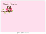 Take Note Designs - Stationery/Thank You Notes (Pink Owl)