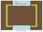 Take Note Designs - Stationery/Thank You Notes (Blue and Green Block)
