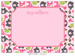 Take Note Designs - Stationery/Thank You Notes (Pink Animal Print)