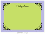 Take Note Designs - Stationery/Thank You Notes (Lavender and Green Frame)