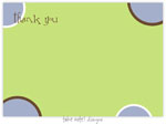 Take Note Designs - Stationery/Thank You Notes (Blue Modern Bubbles)