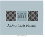 Take Note Designs - Stationery/Thank You Notes (Charcoal Circle Grad Graduation)