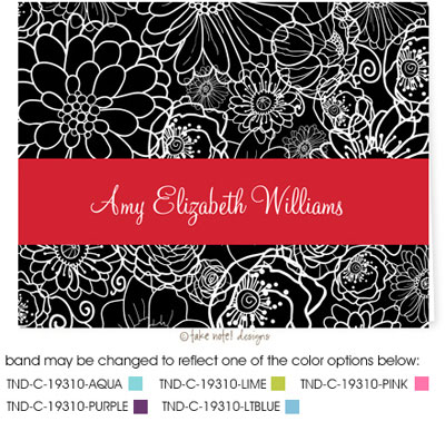 Take Note Designs - Stationery/Thank You Notes (Modern Floral Band Graduation) Take Note Designs - Stationery/Thank You Notes (Modern Floral Band Graduation)