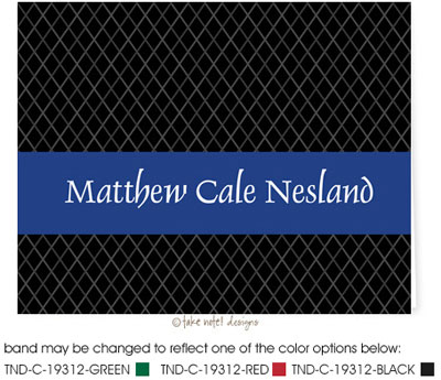 Take Note Designs - Stationery/Thank You Notes (Diamond Grid Custom Center Graduation) Take Note Designs - Stationery/Thank You Notes (Diamond Grid Custom Center Graduation)