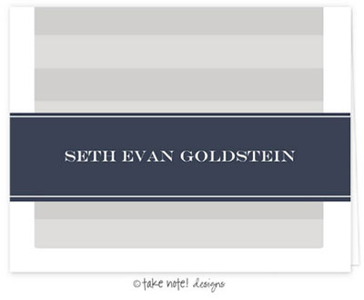 Take Note Designs - Stationery/Thank You Notes (Tan and Navy Simplicity) Take Note Designs - Stationery/Thank You Notes (Tan and Navy Simplicity)