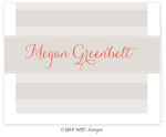Take Note Designs - Stationery/Thank You Notes (Tan Stripes with White)