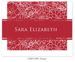 Take Note Designs - Stationery/Thank You Notes (Red Mums)