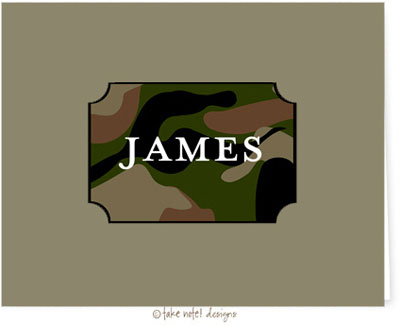 Take Note Designs - Stationery/Thank You Notes (Camo Tag Graduation)