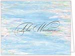 Stationery/Thank You Notes by VG Designs - Watercolor Reflections (Folded)