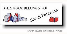 Pen At Hand Stick Figures - Theme Labels (Books)