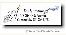 Pen At Hand Stick Figures - Theme Labels (Dentist)