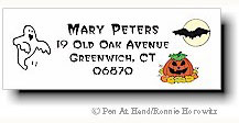 Pen At Hand Stick Figures - Theme Labels (Halloween)