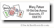 Pen At Hand Stick Figures - Theme Labels (Mahj) Pen At Hand Stick Figures - Theme Labels (Mahj)