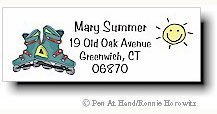 Pen At Hand Stick Figures - Theme Labels (Rollerblades) Pen At Hand Stick Figures - Theme Labels (Rollerblades)