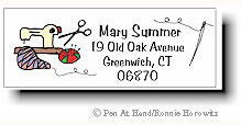 Pen At Hand Stick Figures - Theme Labels (Seamstress) Pen At Hand Stick Figures - Theme Labels (Seamstress)