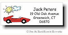Pen At Hand Stick Figures - Theme Labels (Sportscar) Pen At Hand Stick Figures - Theme Labels (Sportscar)