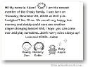 Pen At Hand Stick Figures - Birth Announcements - Baby Face (b/w)