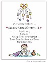 Pen At Hand Stick Figures Birth Announcements - Mobile - Girl